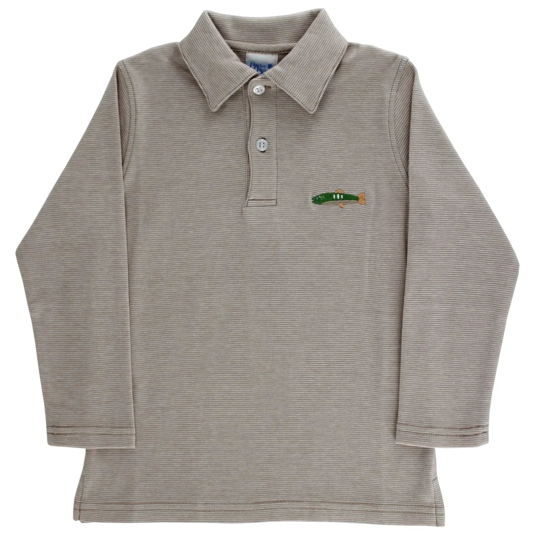 Rainbow Trout Long Sleeve Polo