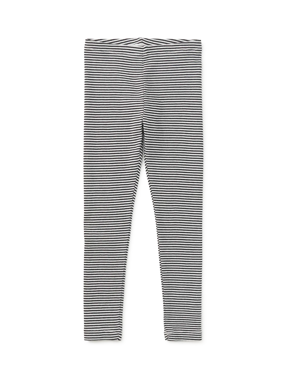 Black and White Striped Leggings