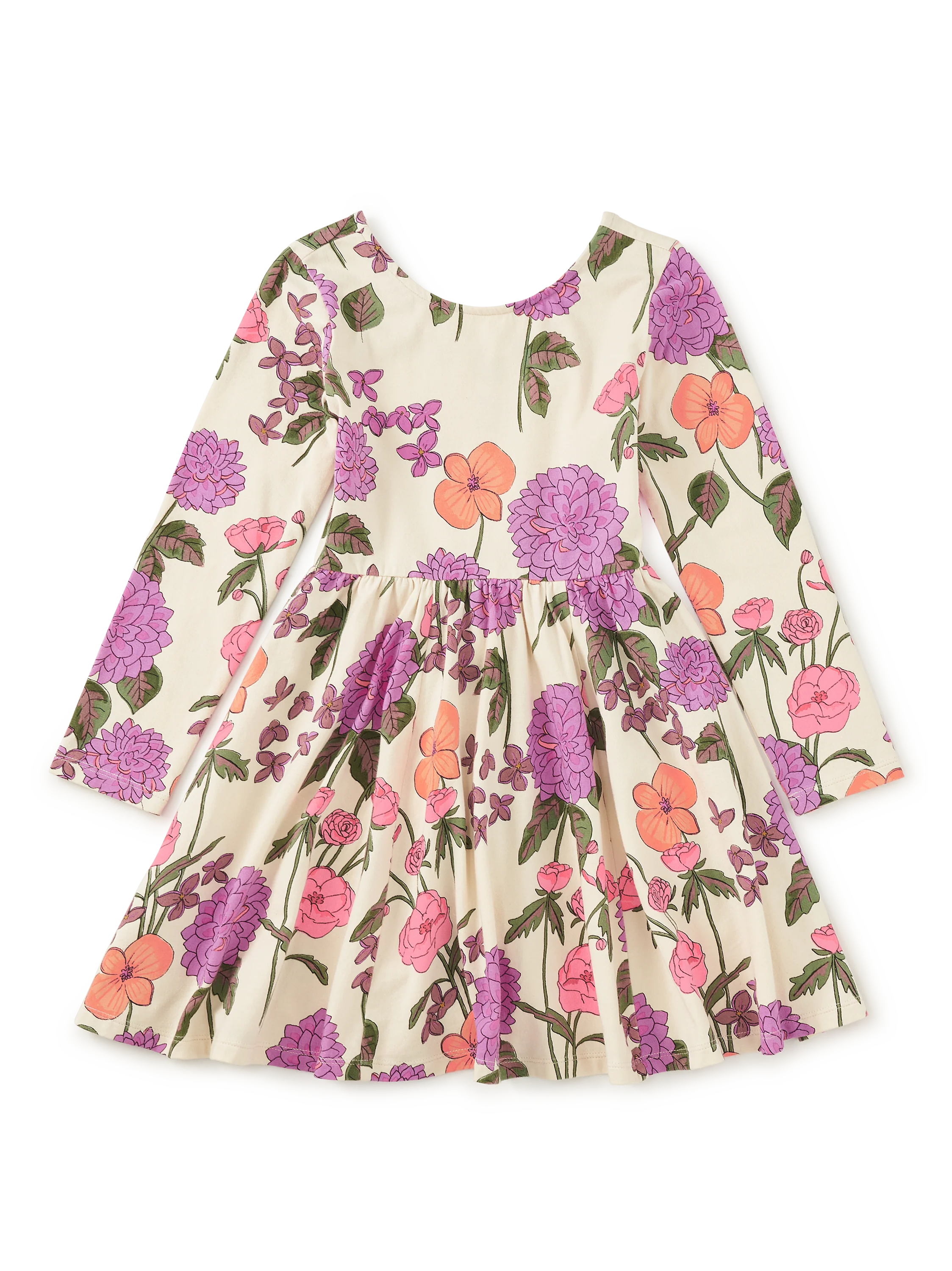 Pink and Orange Floral Ballet Dress
