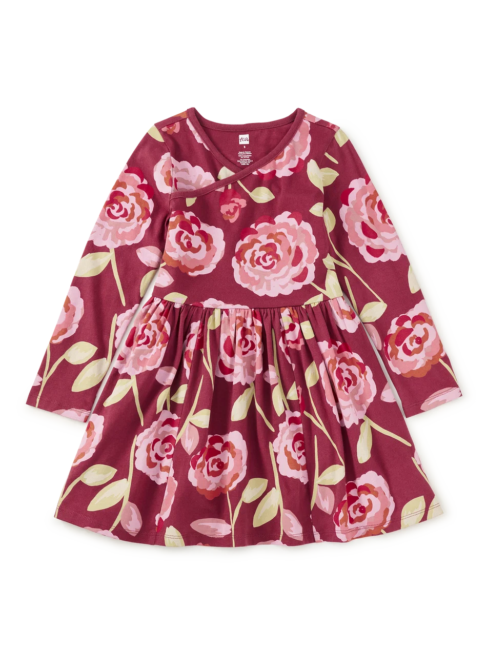 Ruby Rose Long Sleeve Wrap Neck Dress