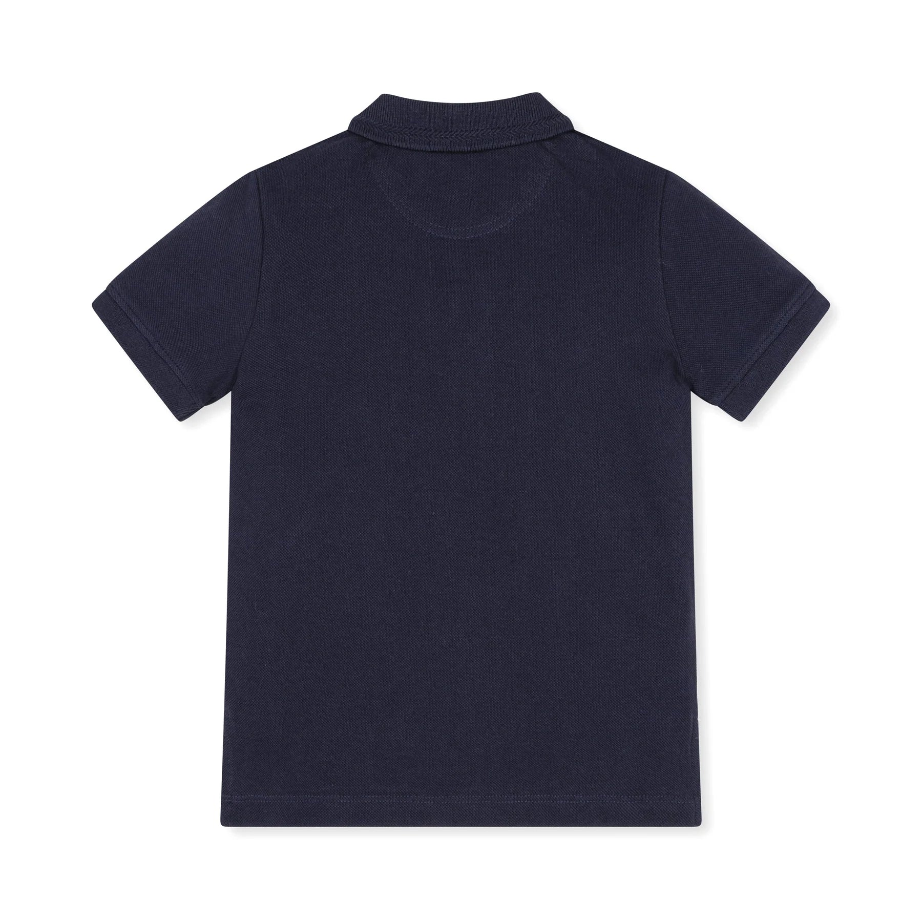 Navy Organic Pique Polo