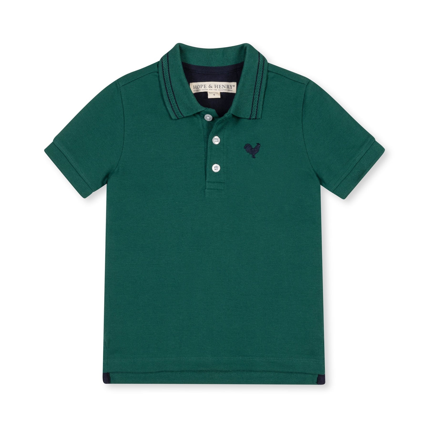 Emerald Organic Pique Polo