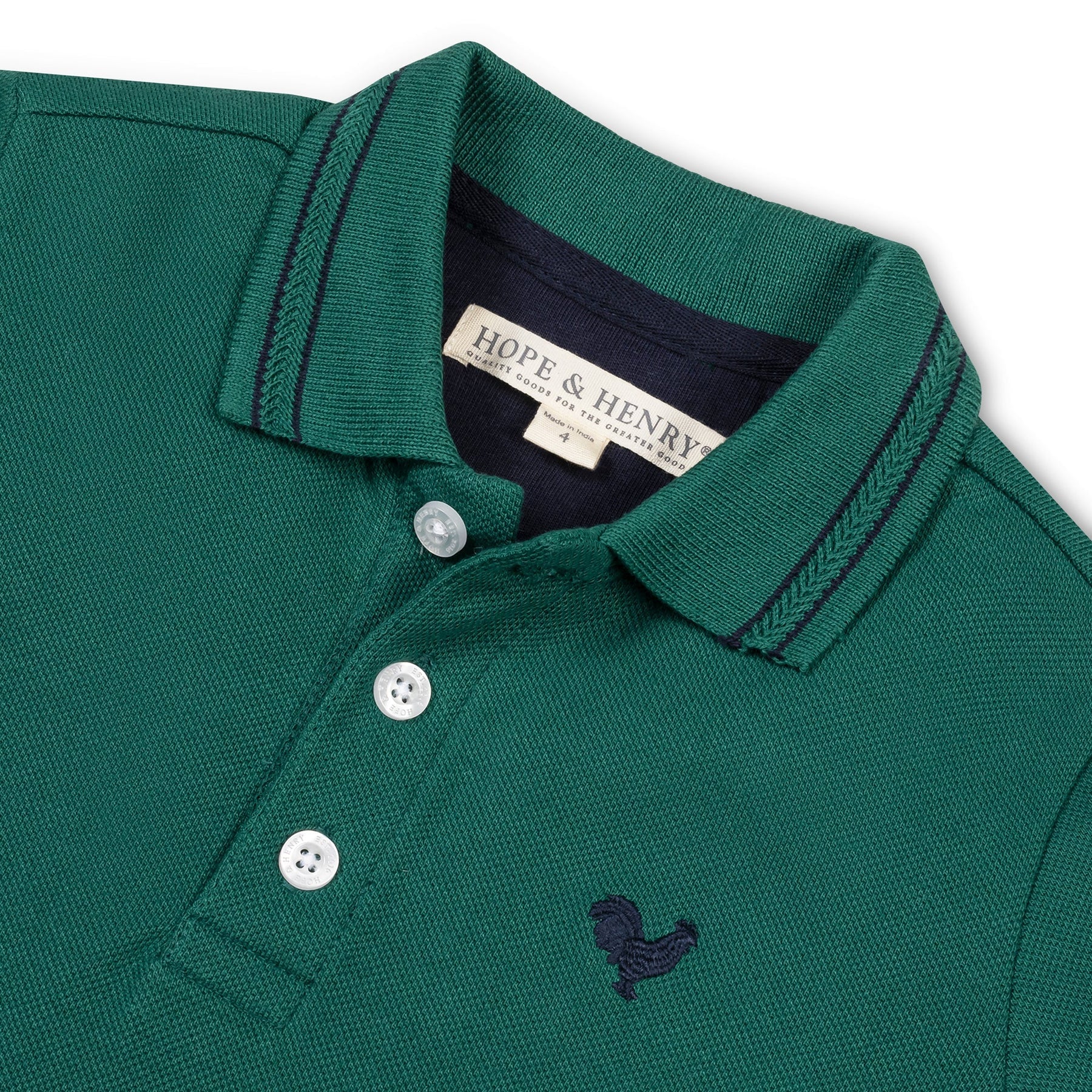 Emerald Organic Pique Polo