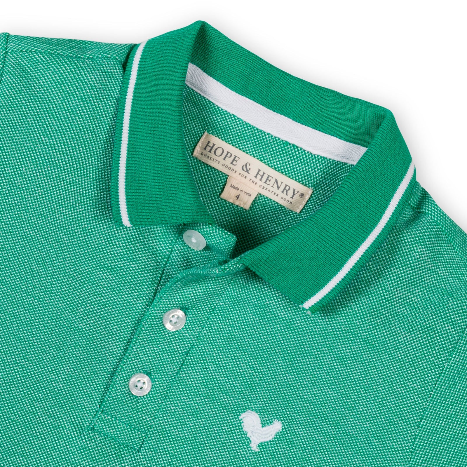 Kelly Green Pique Polo