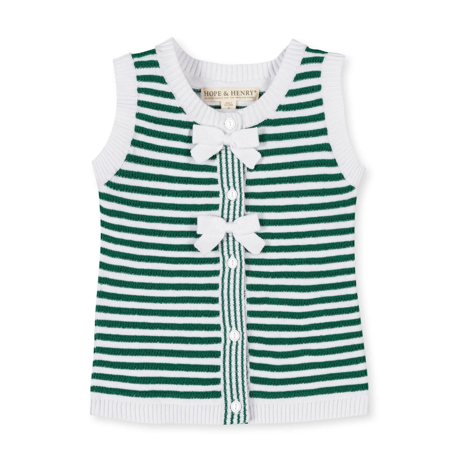 Green Bow Sweater Tank