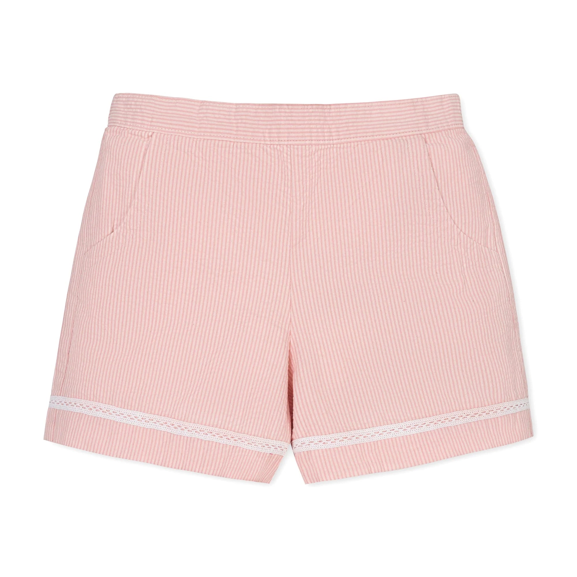 Ruffleneck Seersucker Shorts Set