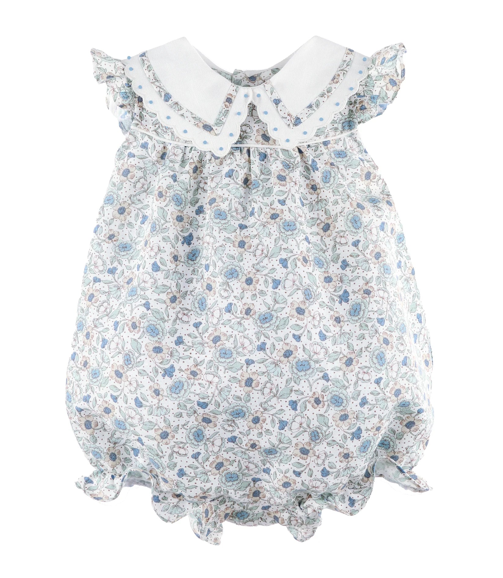Belle Blooms Blue Kate Collar Bubble