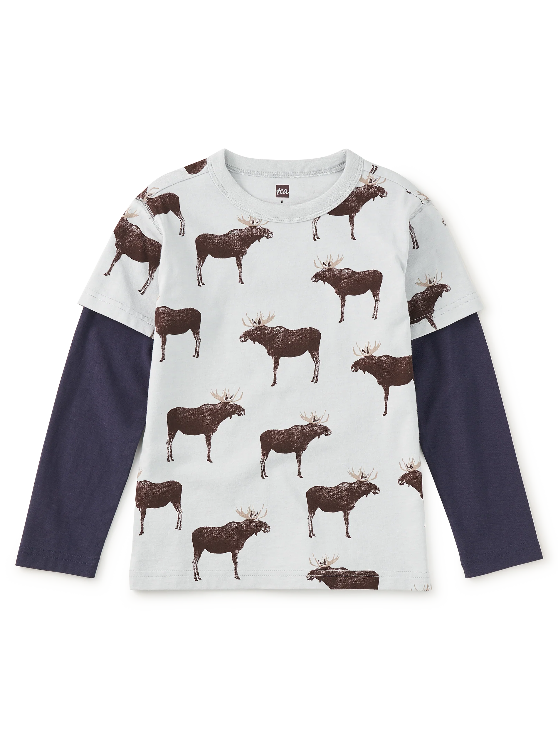 Moose Layered Sleeve Tee