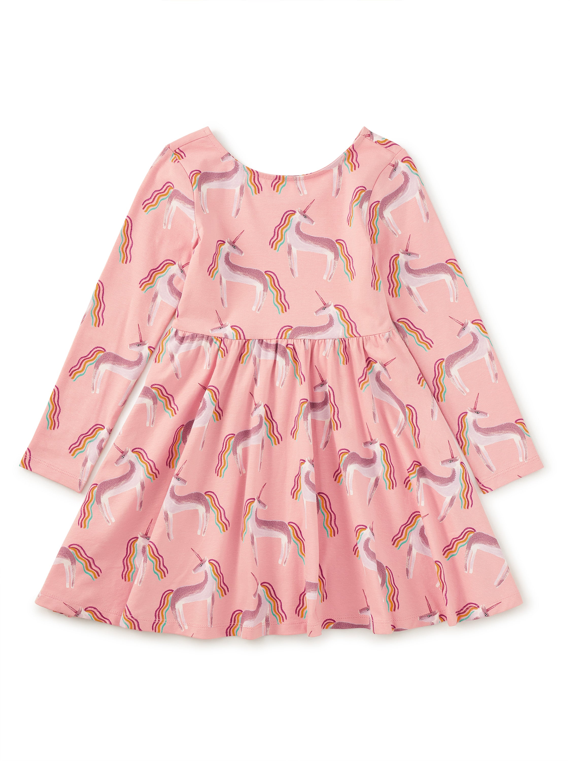 Rainbow Unicorn Pink Printed Ballet Dress