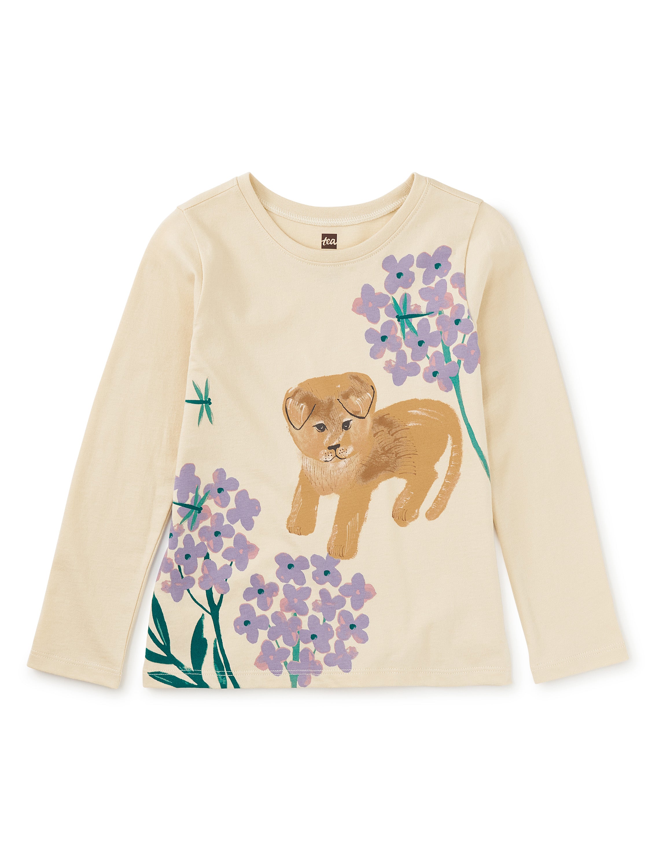 Almond Jindo Hydrangea Lion LS Tee