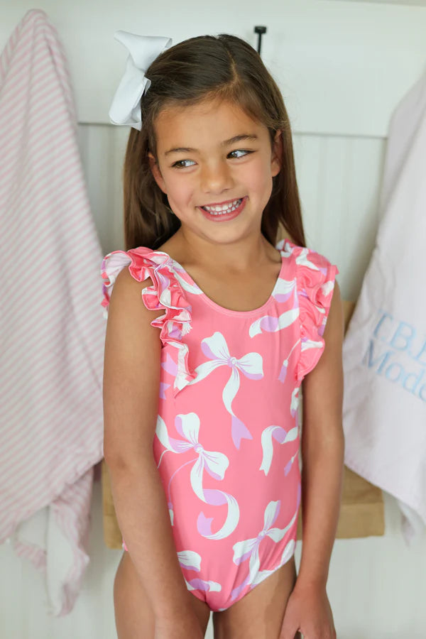 TBBC Ruehling Ruffle Bathing Suit Bagley Bows