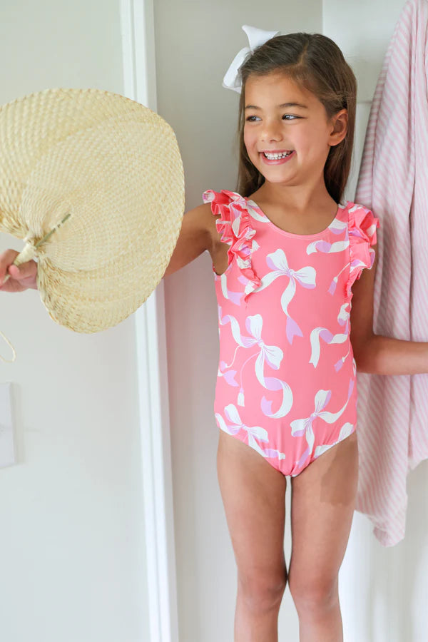 TBBC Ruehling Ruffle Bathing Suit Bagley Bows