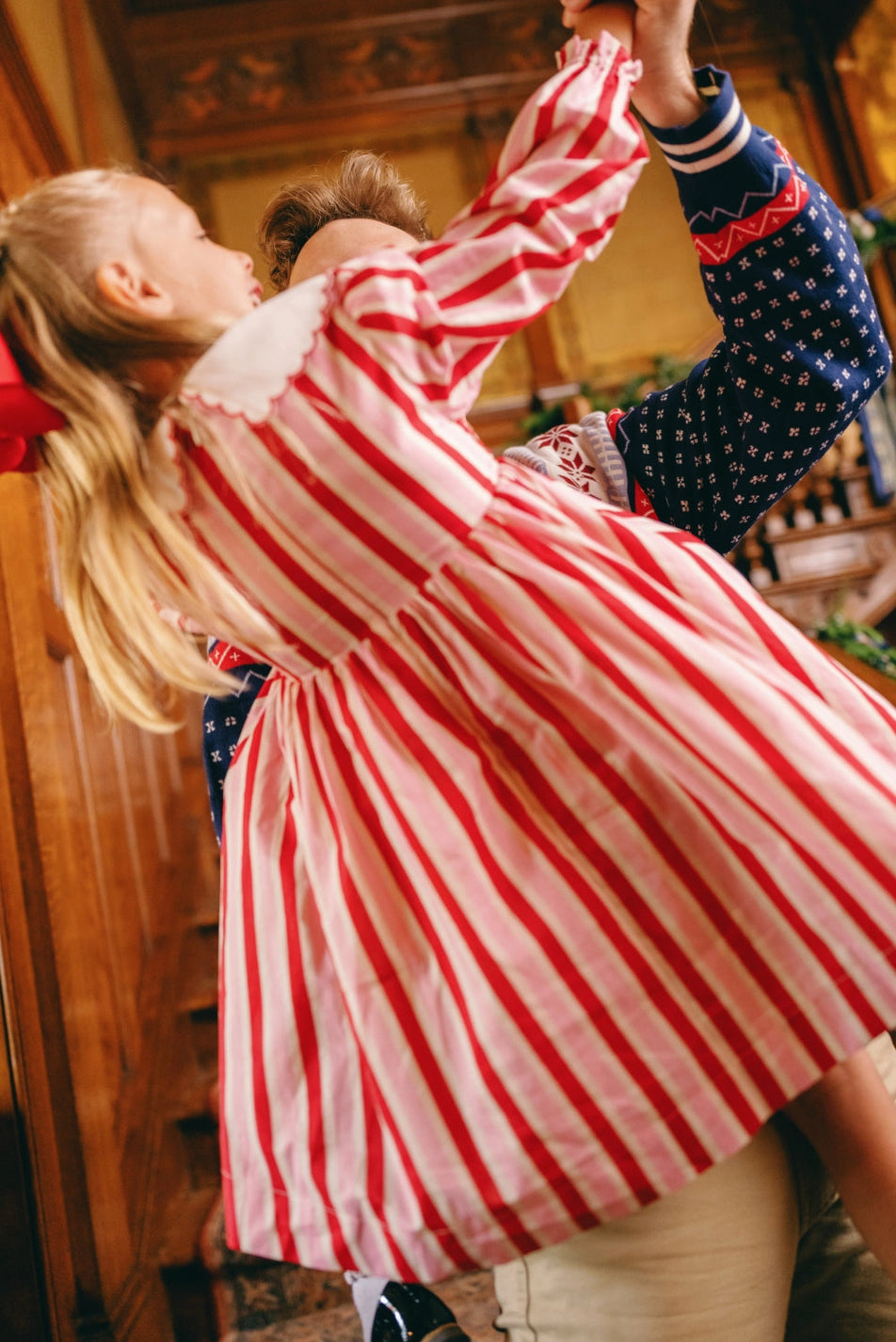 Mini Hawthorn Dress in Candy Cane Stripe
