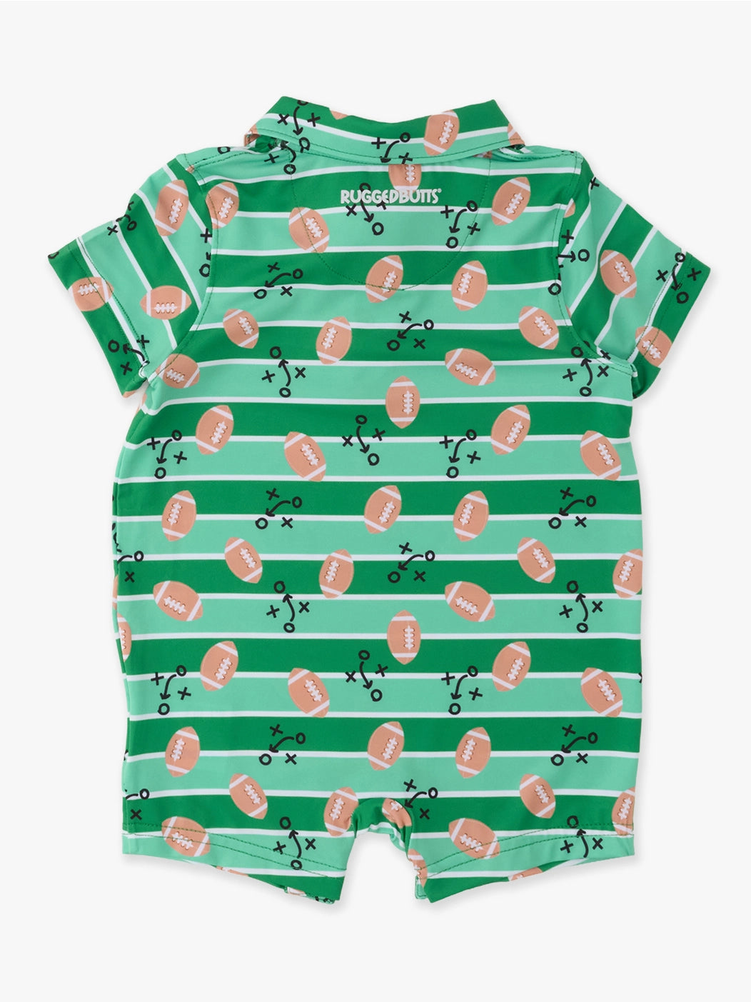 Touchdown Football Performance Polo Romper