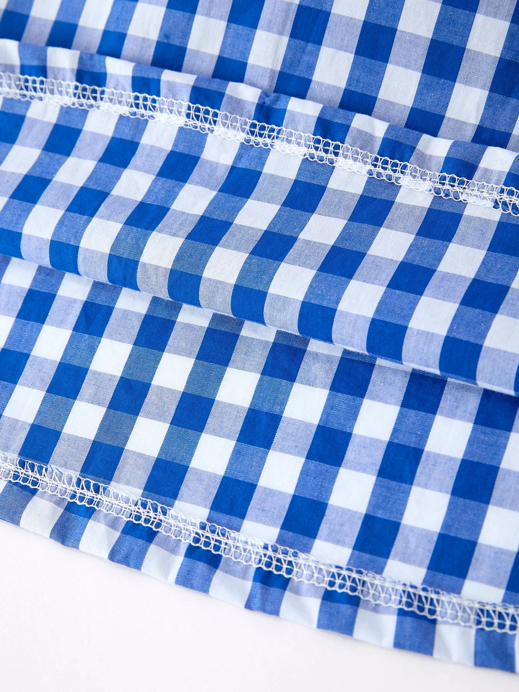 Blue Plaid Bow Dress