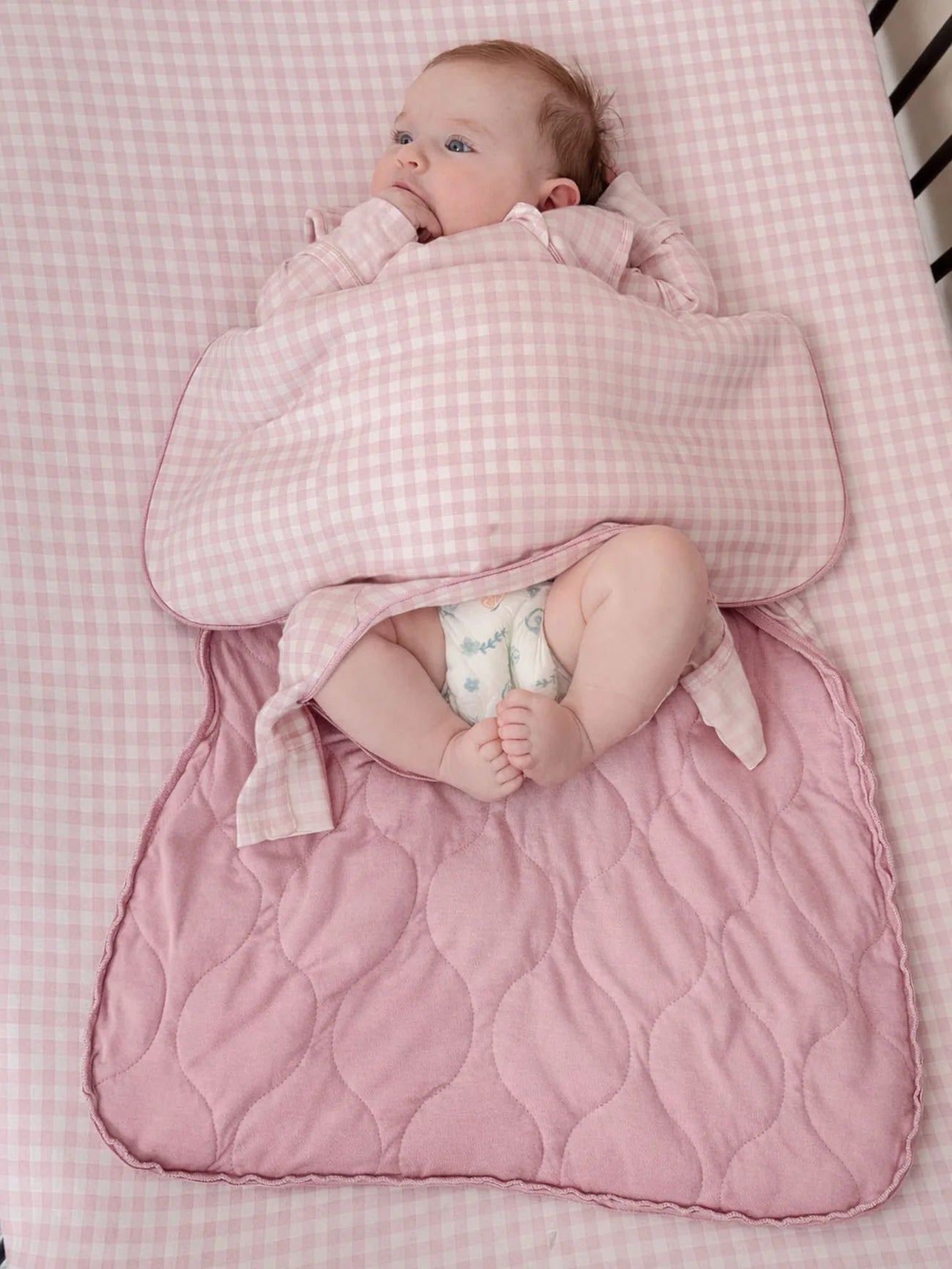 Pink Gingham SLEEP BAG 1.0 TOG