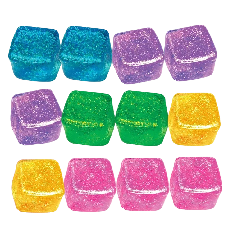 Fun Doh Squish and Squeeze Sparkle Cube