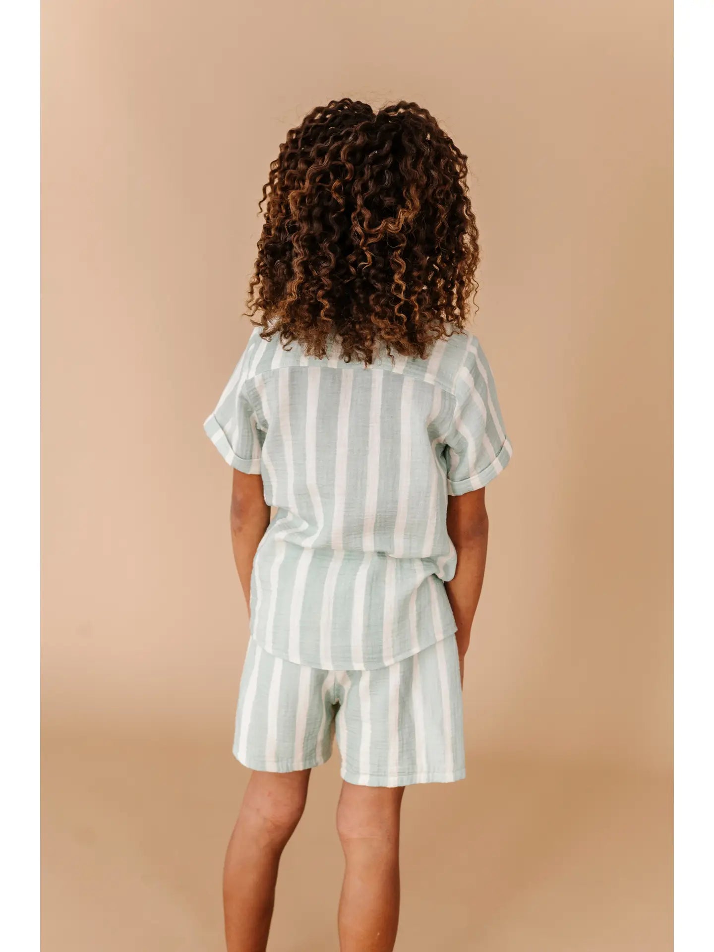 Mint Bay Stripes | LINEN SET