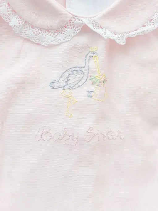 Baby Sister Embroidered Bubble