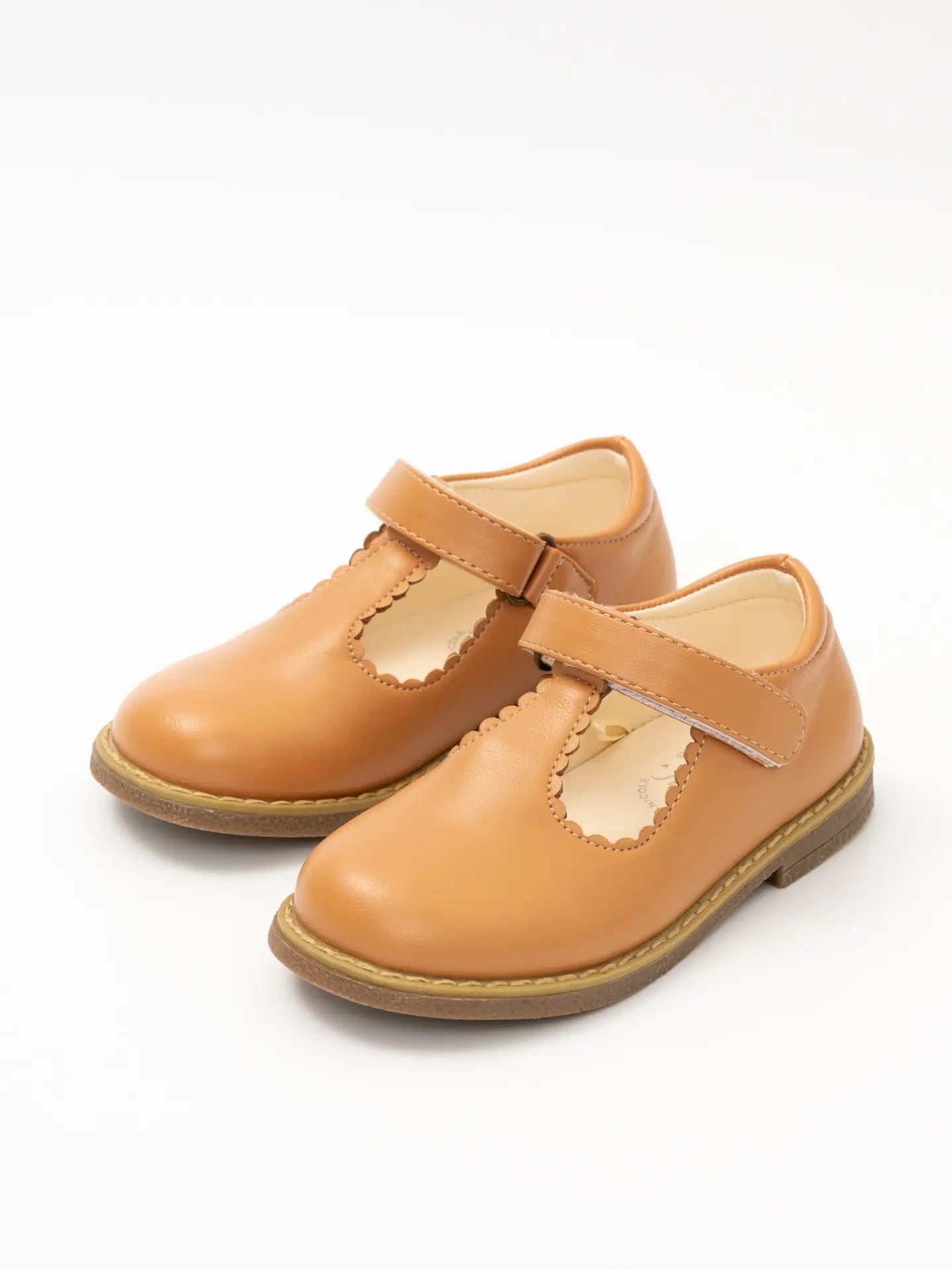 T-Strap Mary Jane Hard Sole Shoes - Hazelnut