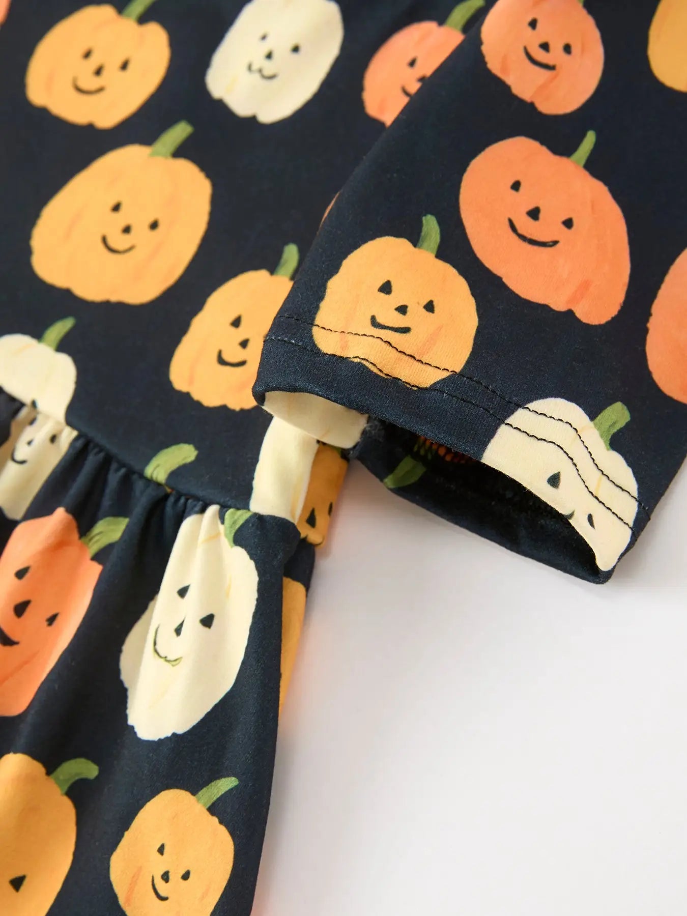 Halloween Pumpkin Square Neck Dress