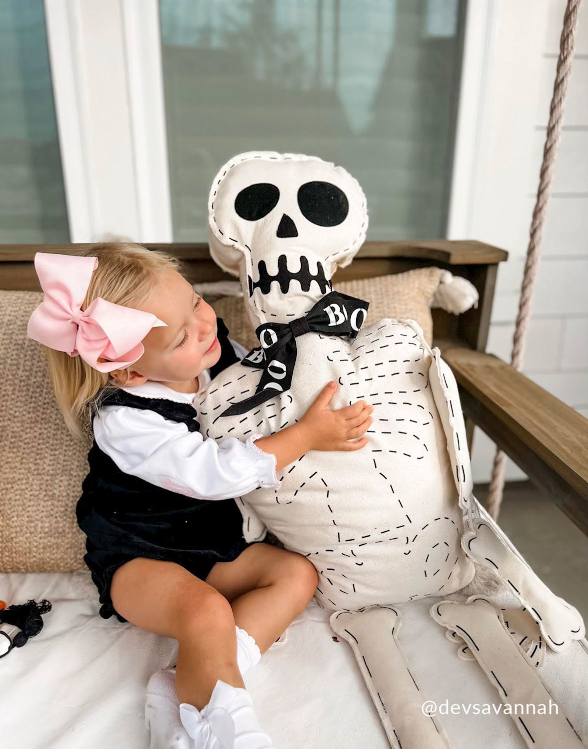 Stuffed Skeleton Sitter