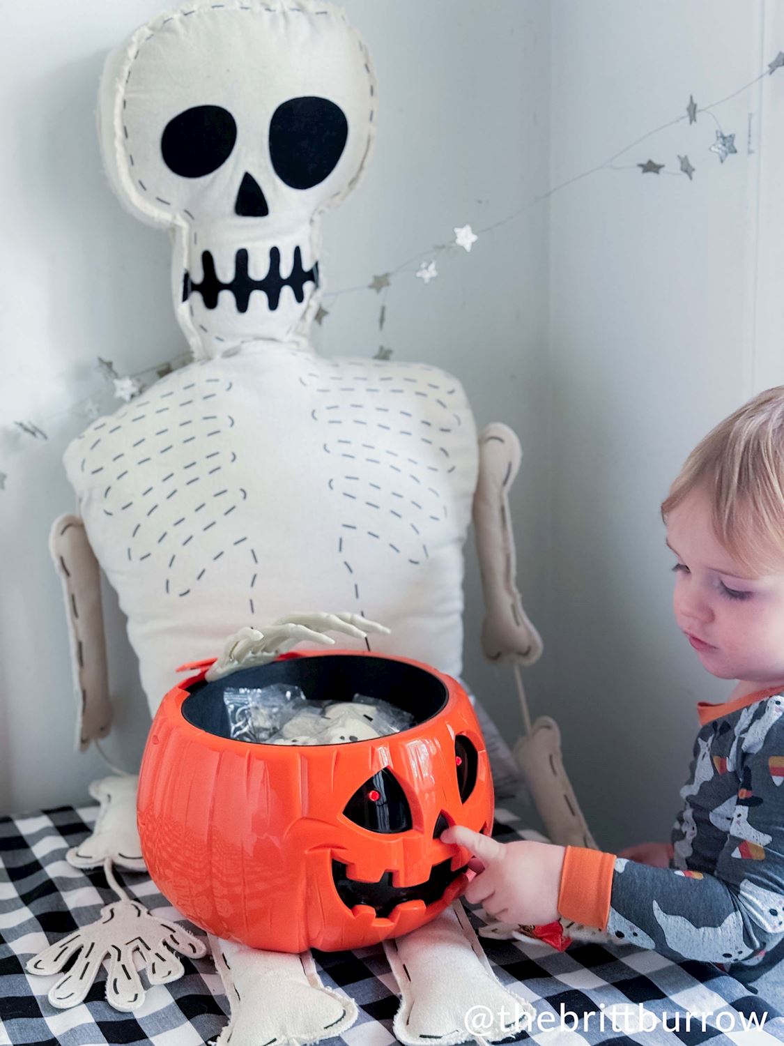 Stuffed Skeleton Sitter
