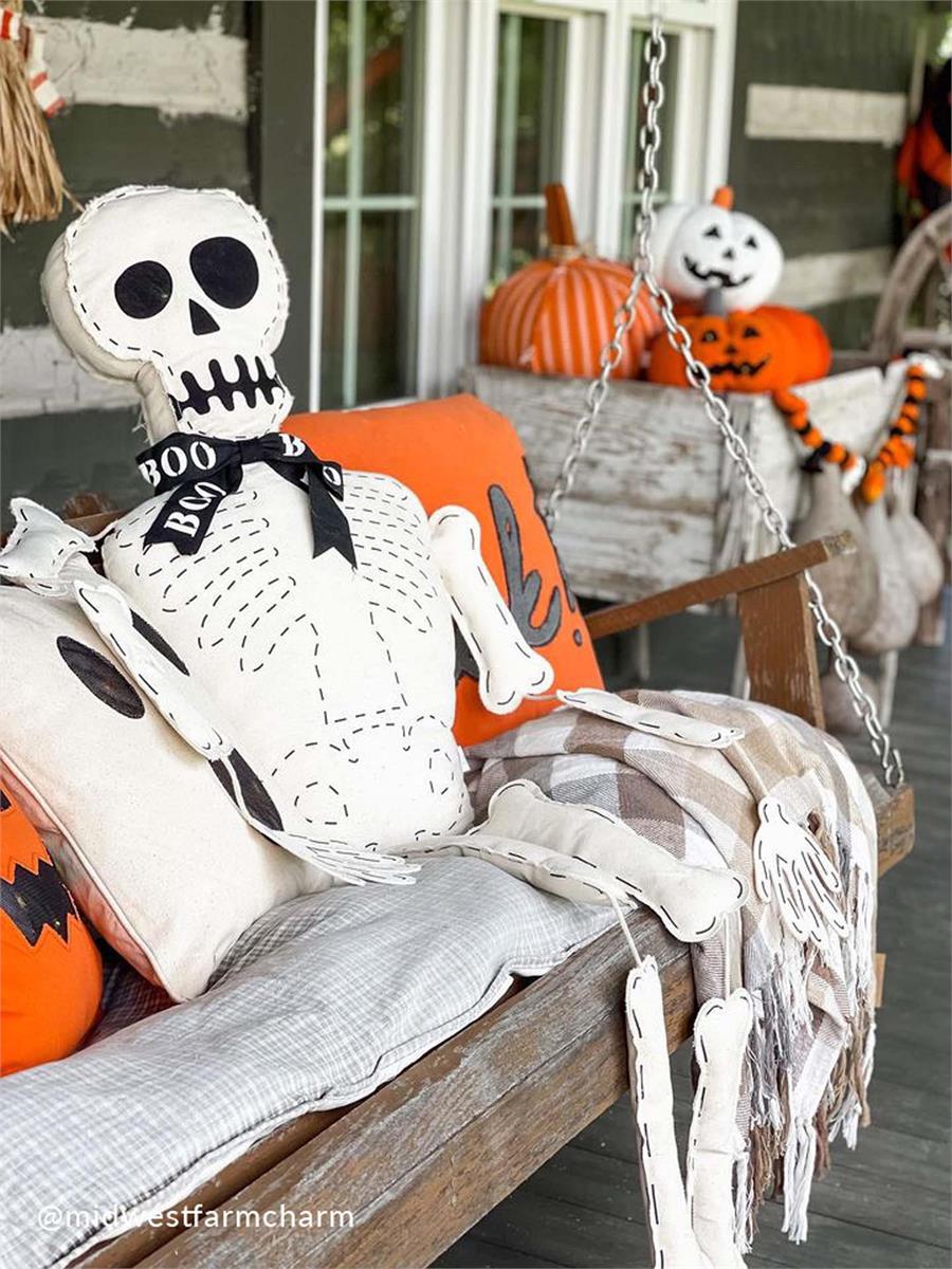 Stuffed Skeleton Sitter