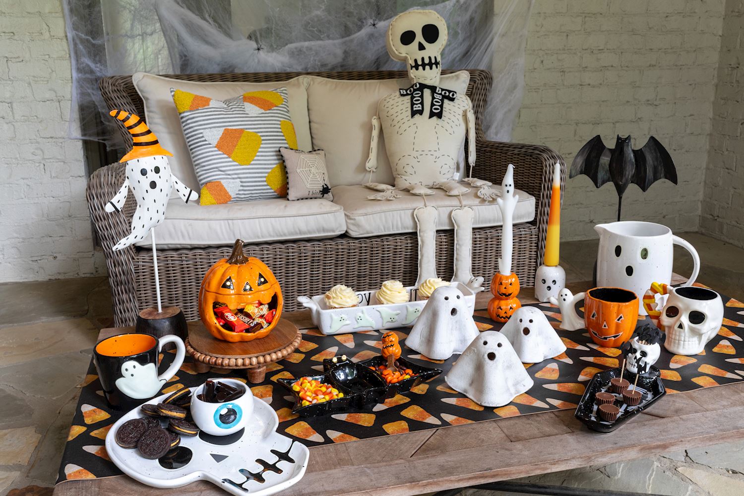 Stuffed Skeleton Sitter