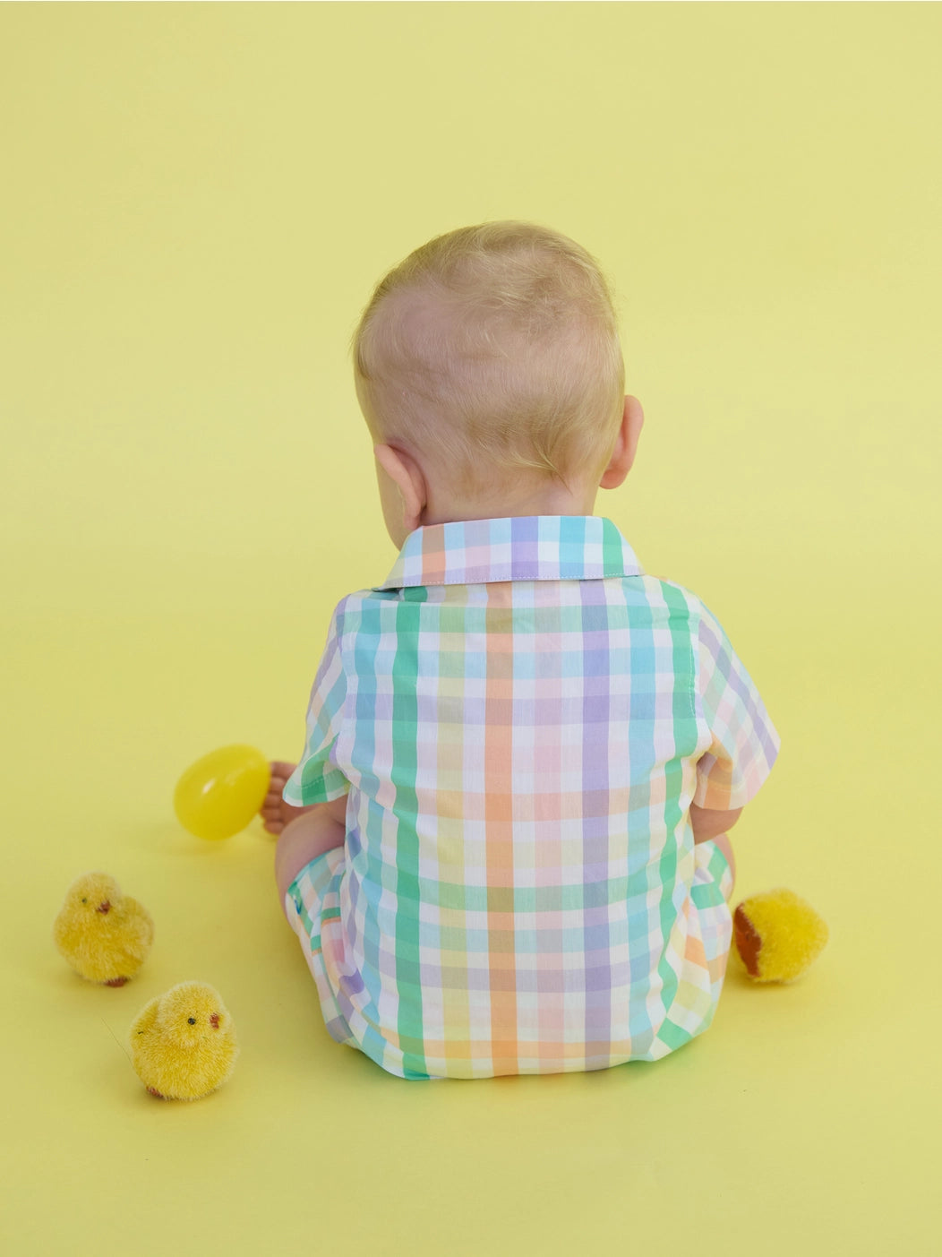 Poppy Rainbow Button-Up Romper