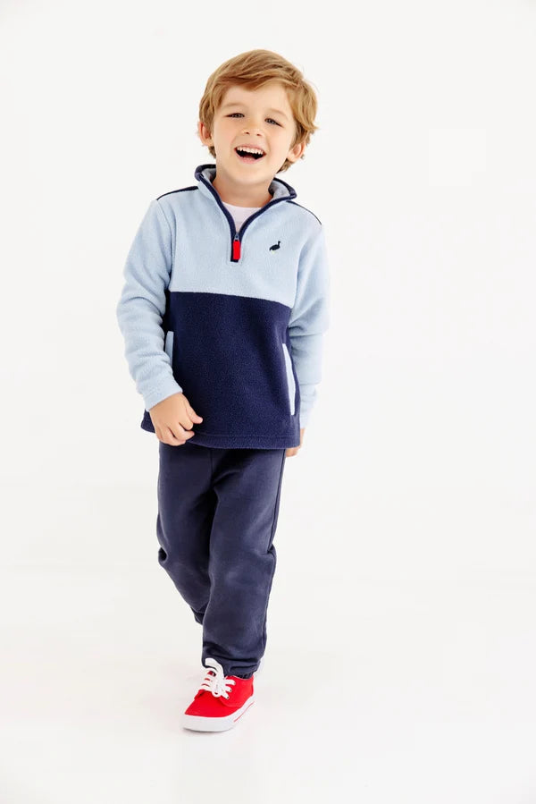 TBBC Hayward Half Zip Fleece Barrington Blue