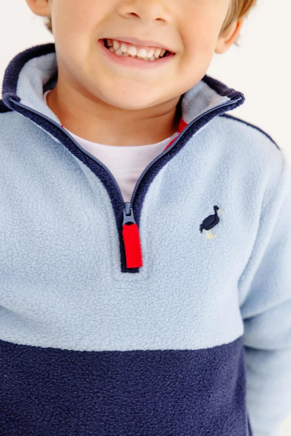 TBBC Hayward Half Zip Fleece Barrington Blue