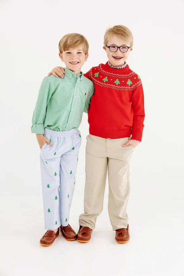 TBBC Isaac's Sweater Fairisle Christmas Trees