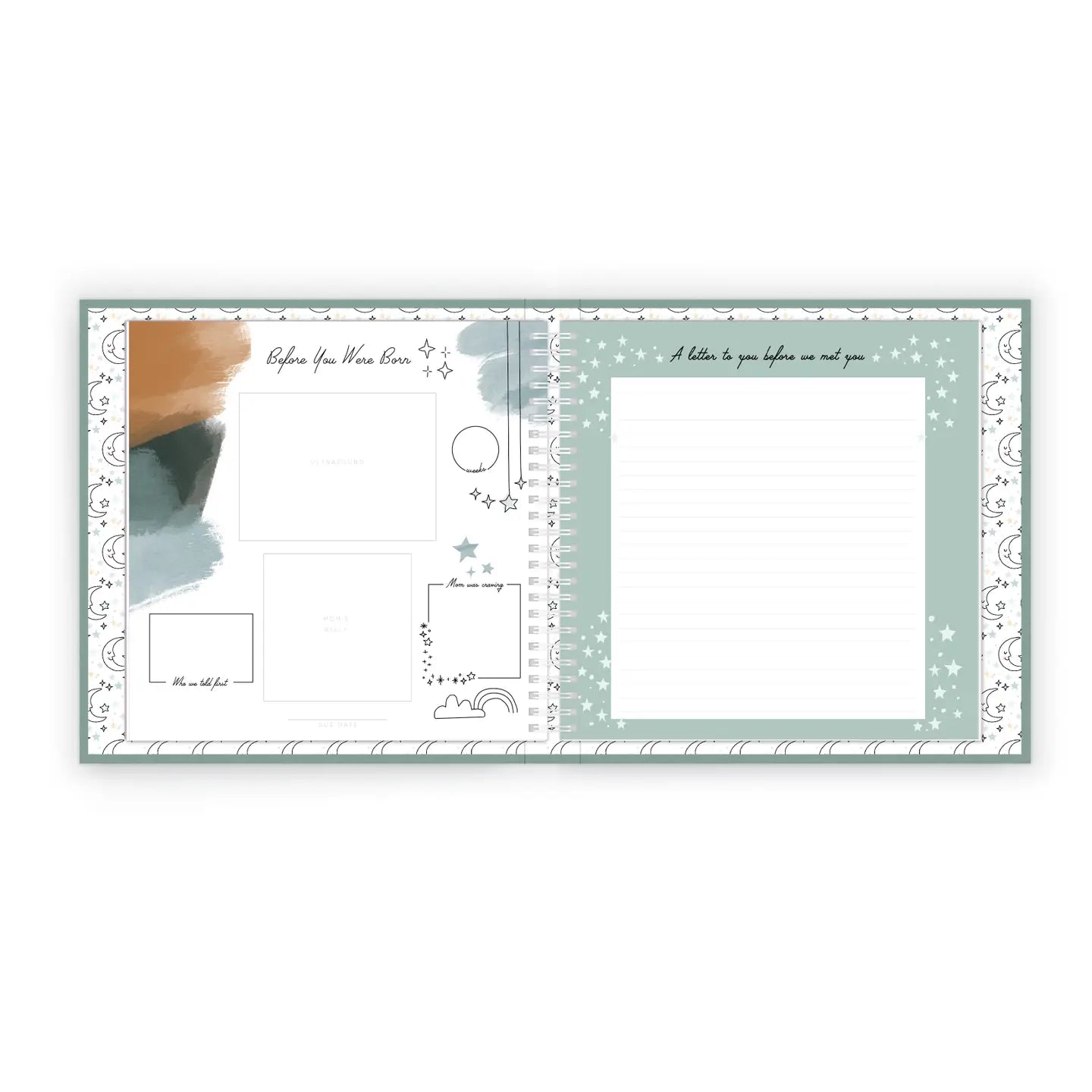 Celestial Skies Luxury First Year Baby Memory Book