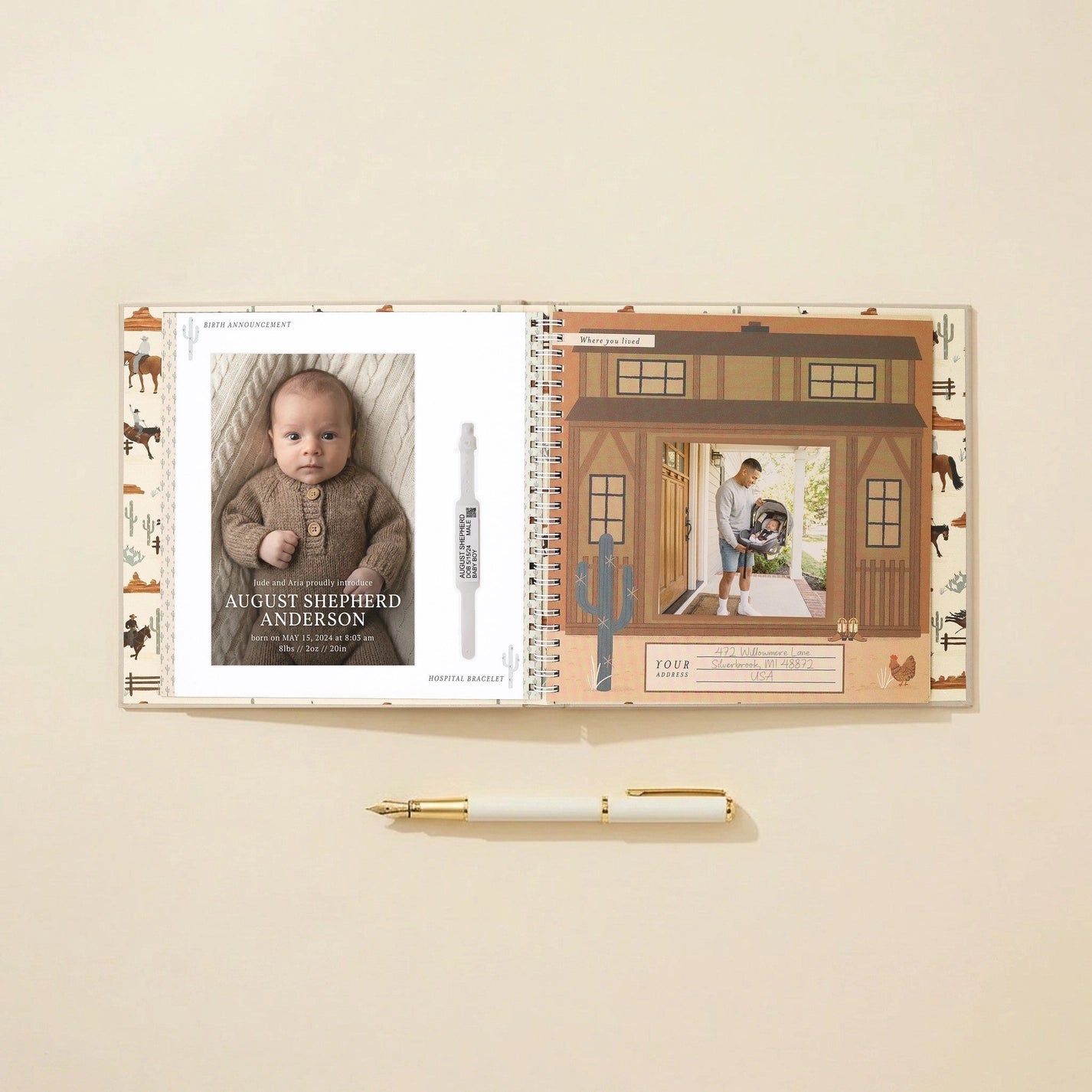 My First Rodeo First Year Baby Memory Book