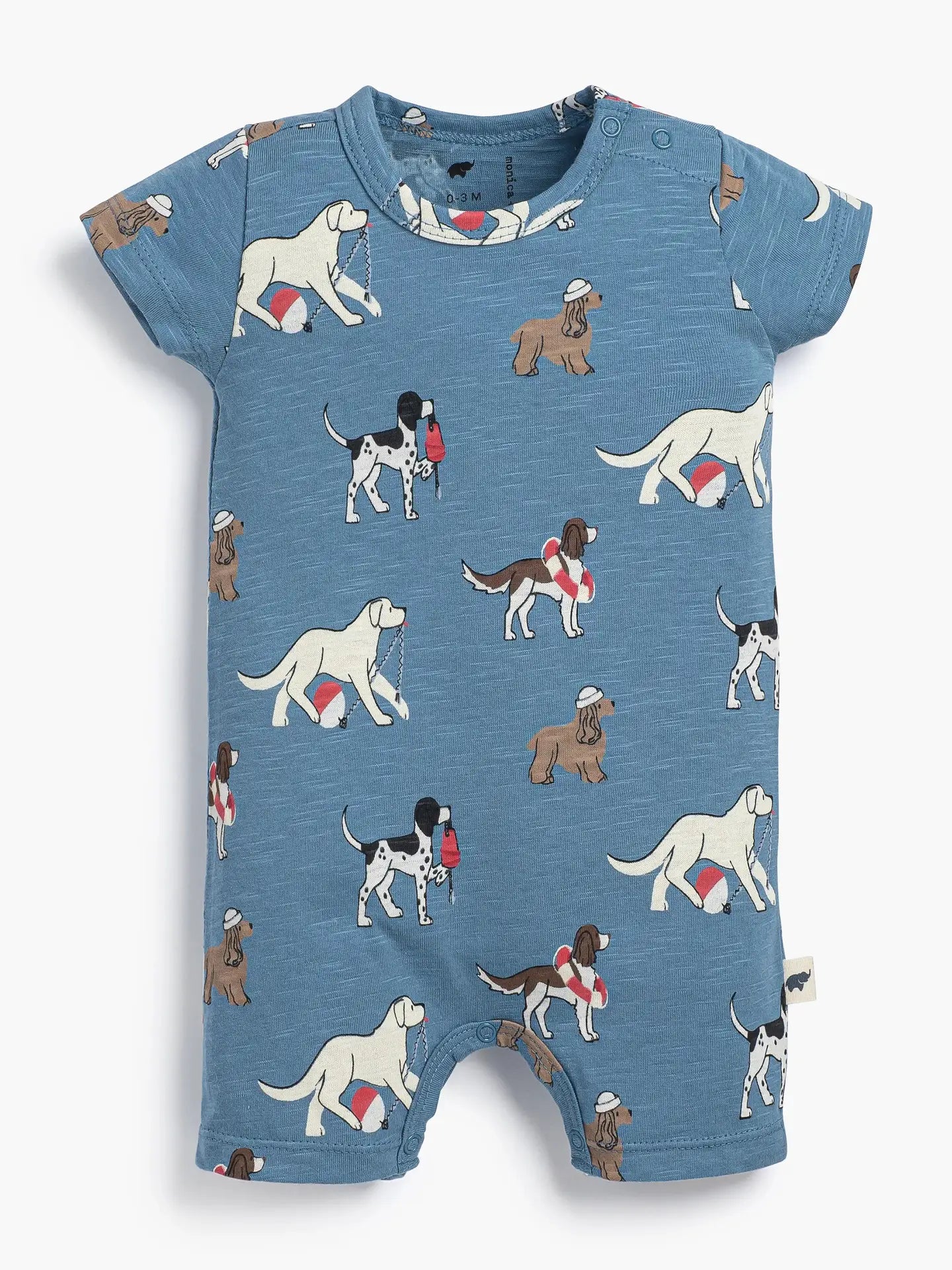 Shorty Romper Nantucket Pups
