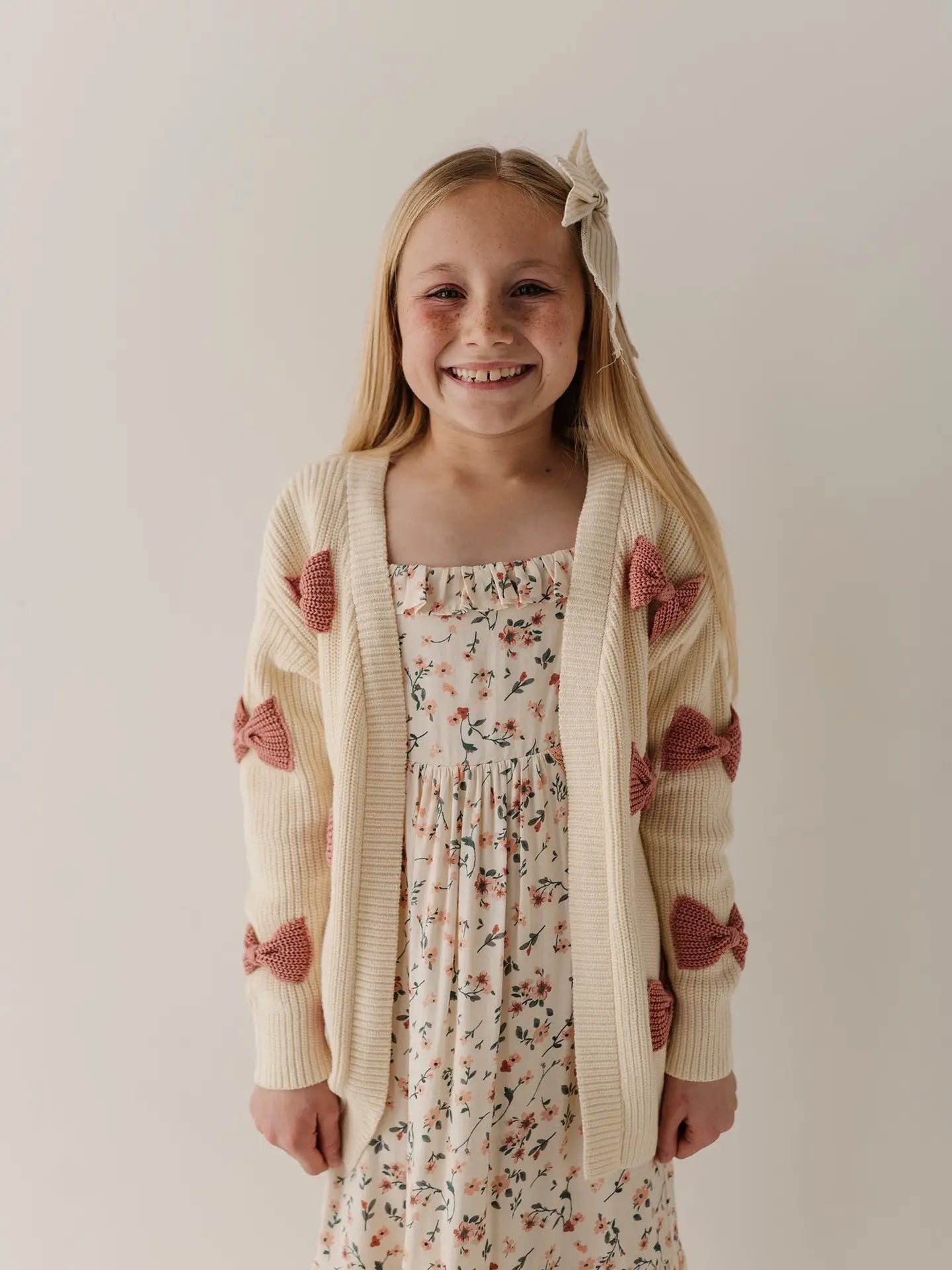 Wild Rosewood Bow Cardigan