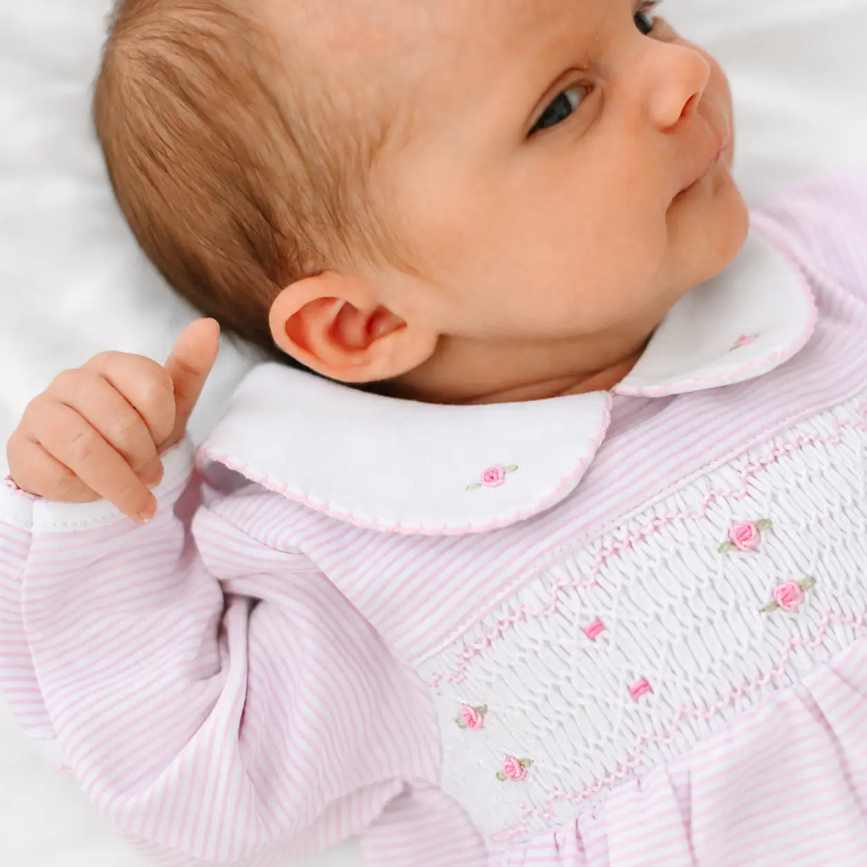 Pink Anna Smocked Footie