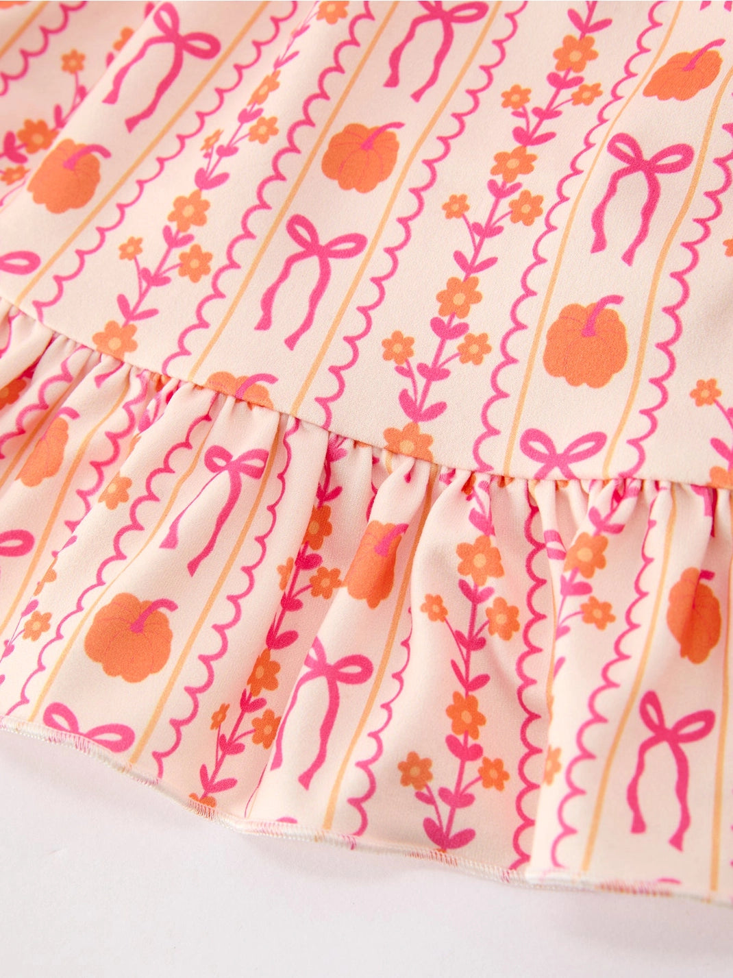 Pumpkin and Bow Pocket Dress