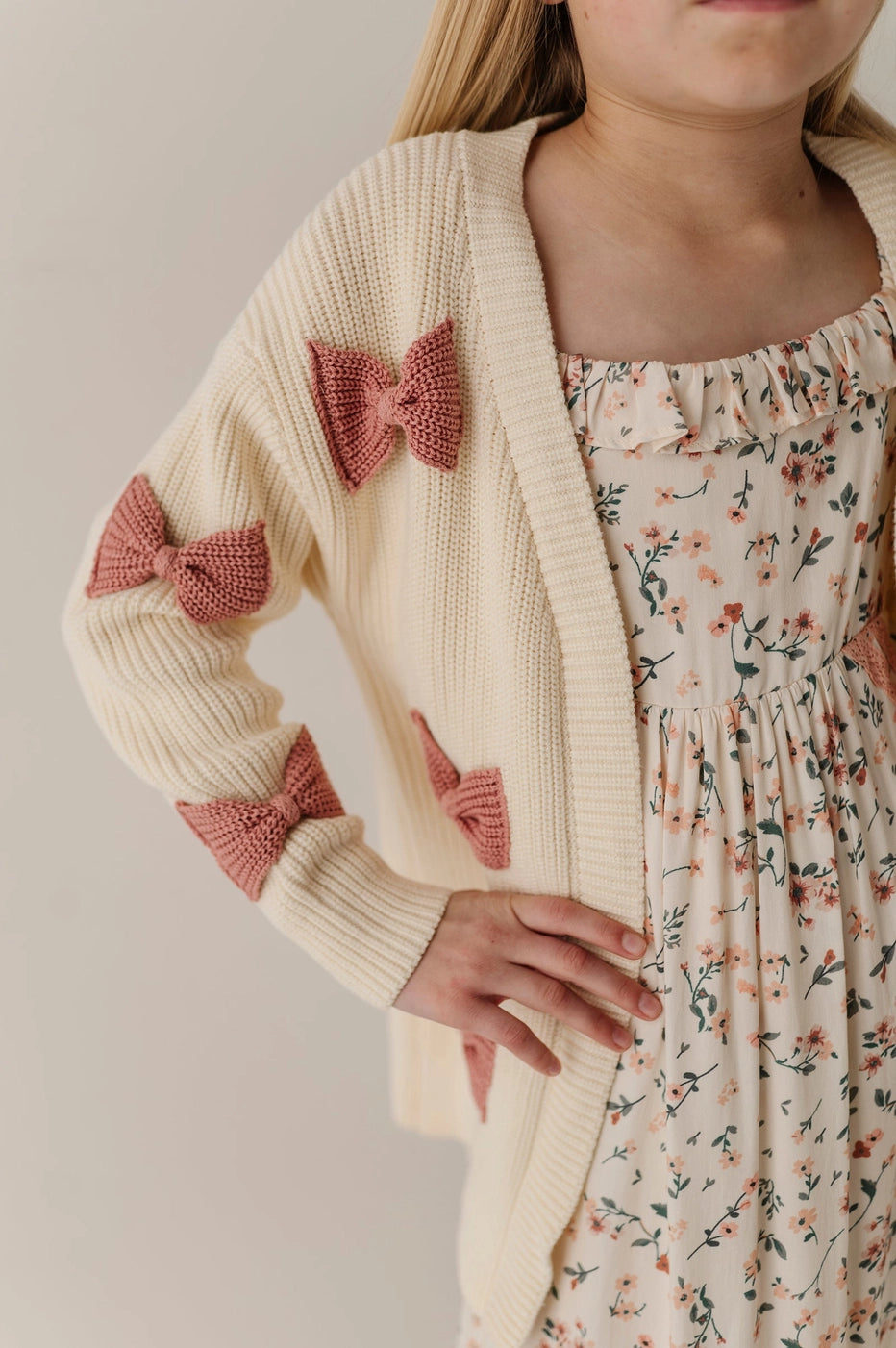 Wild Rosewood Bow Cardigan