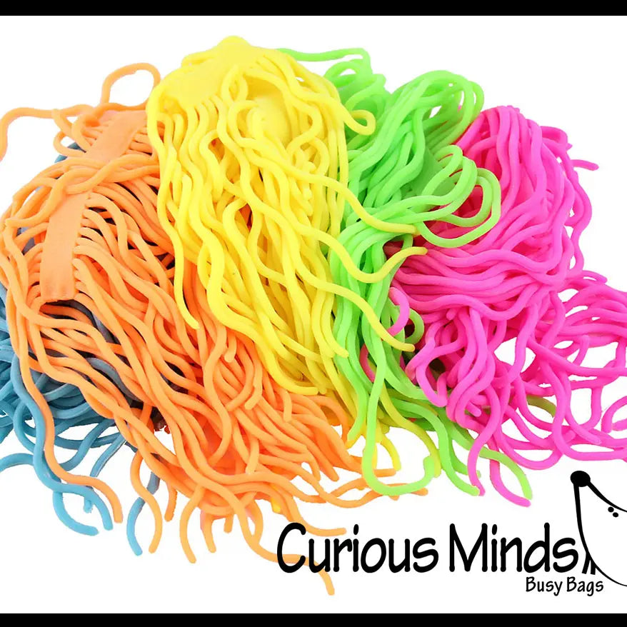 Nee Doh 5 Ramen Stretchy Noodle Strings Fidget Toy - 13" Lo