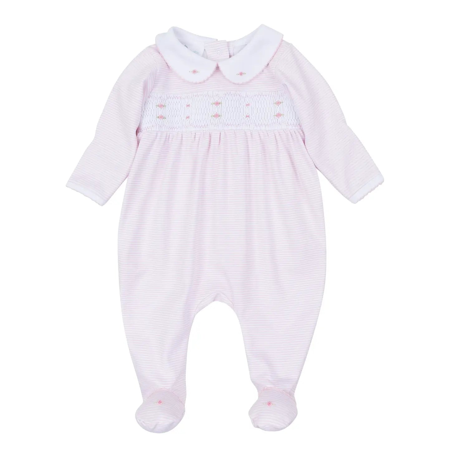 Pink Anna Smocked Footie