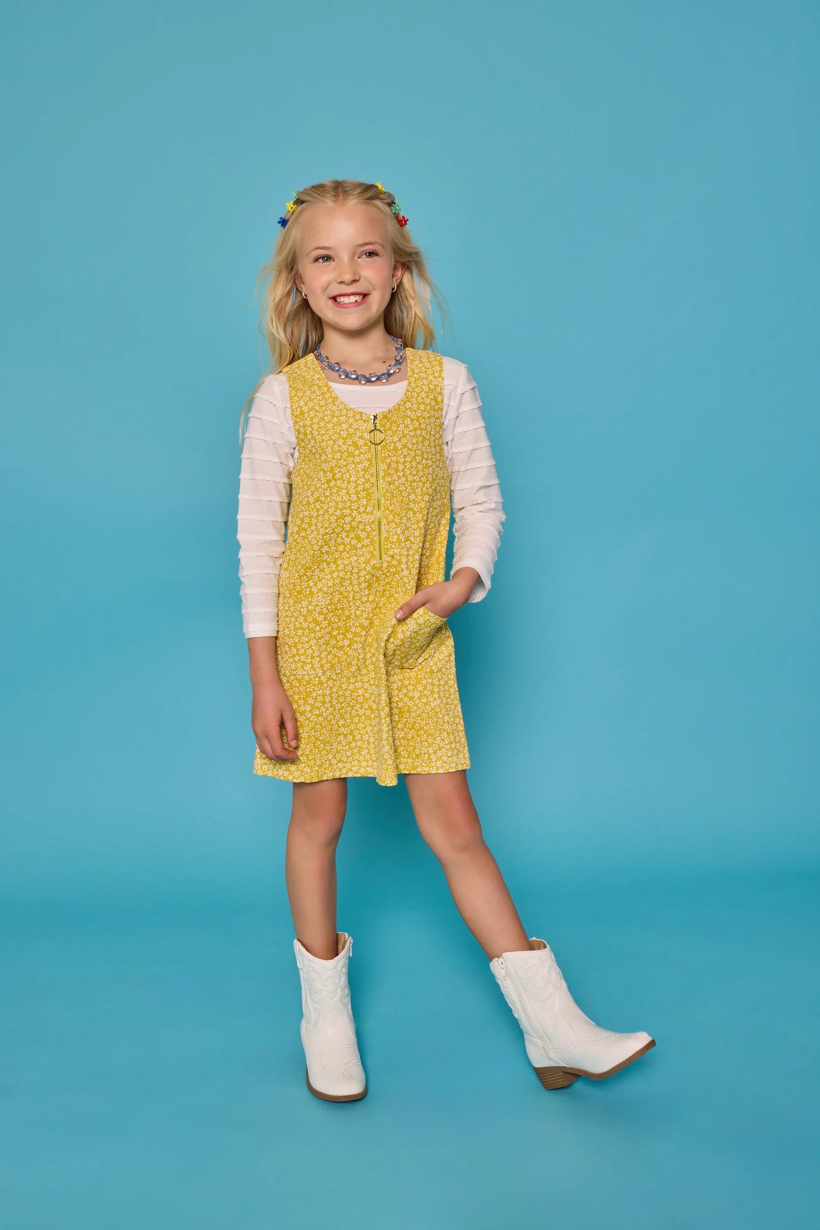 Aspen Floral Apricot Retro Jumper