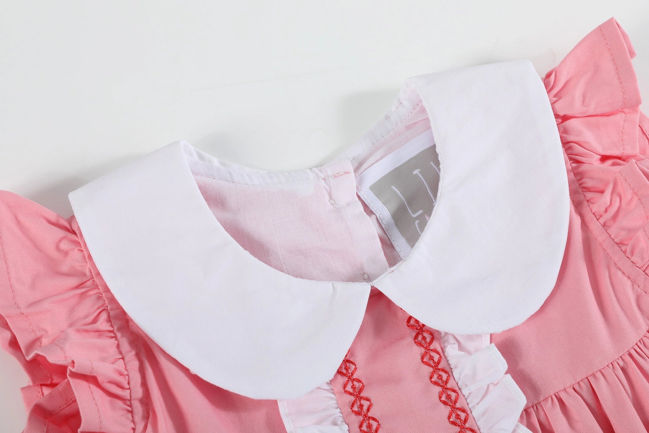 Pink and Red Heart Valentine's Ruffle Dress