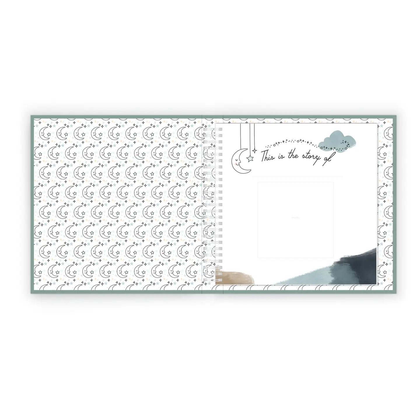 Celestial Skies Luxury First Year Baby Memory Book