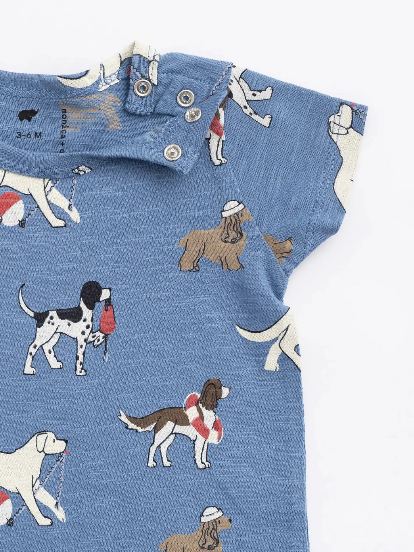 Shorty Romper Nantucket Pups