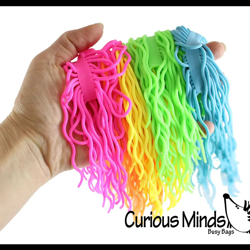 Nee Doh 5 Ramen Stretchy Noodle Strings Fidget Toy - 13" Lo