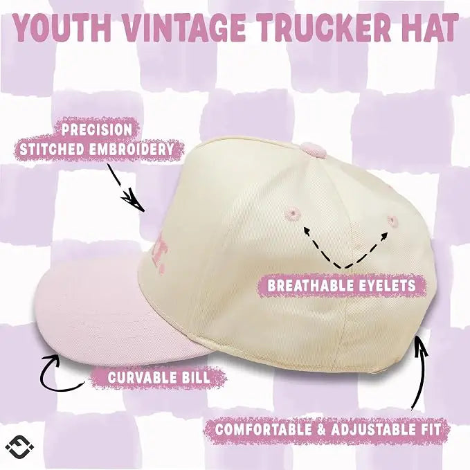 2-Tone Cap: Big Sister - Light Pink/Beige