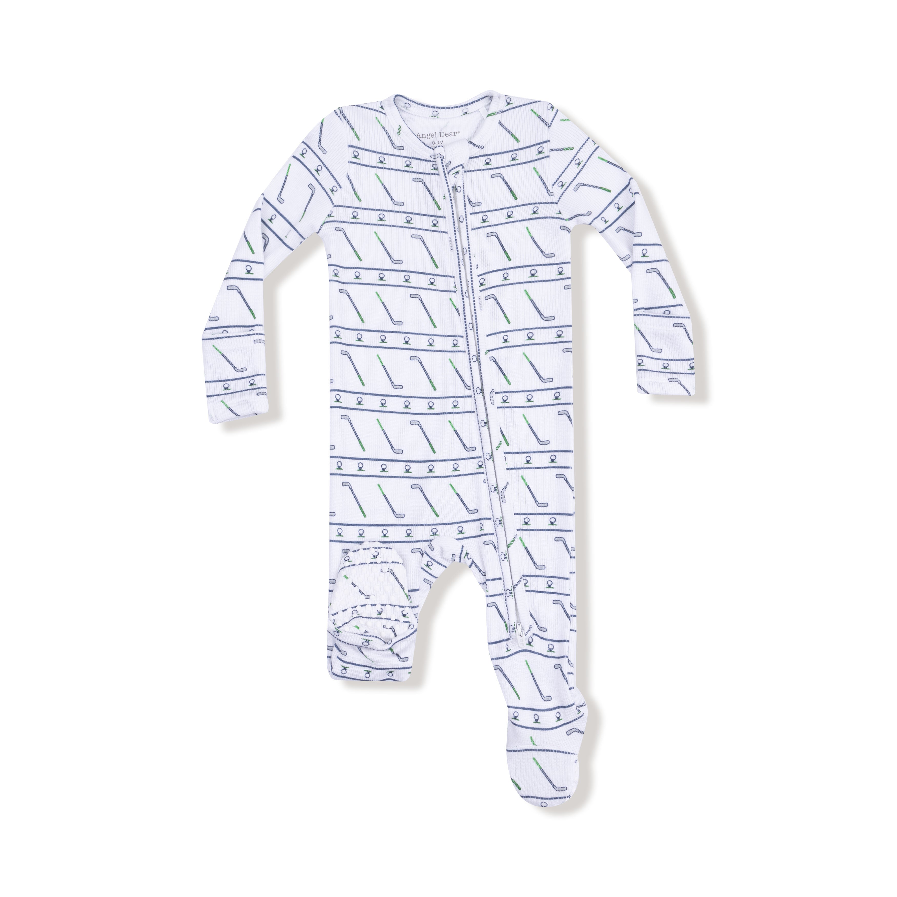 White Navy Golf Clubs Zip Footie