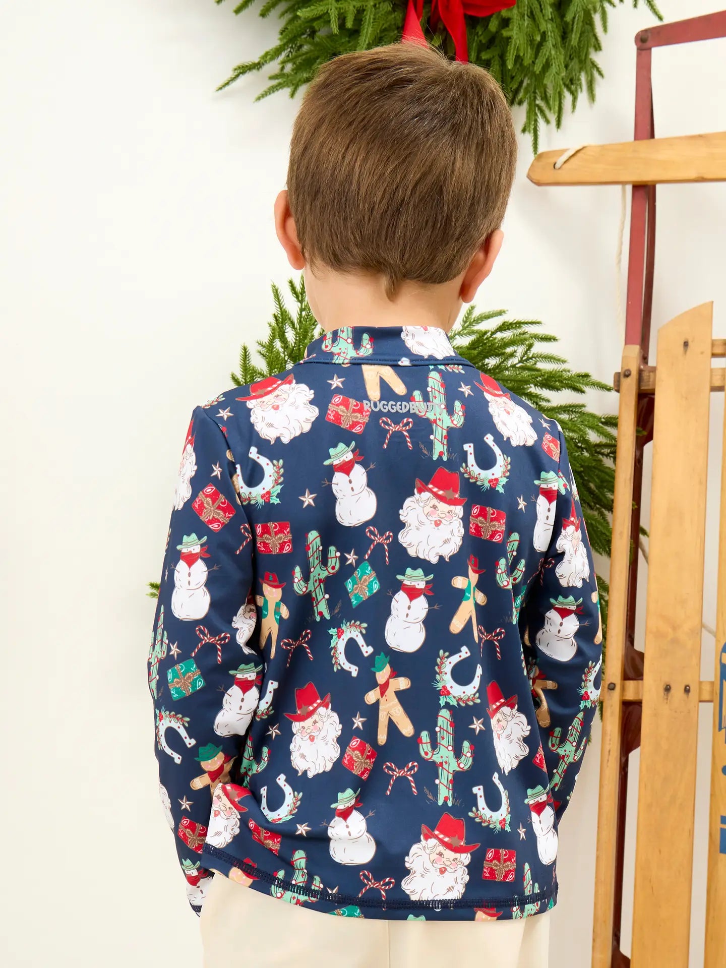 Giddy Up Santa Performance Quarter Zip